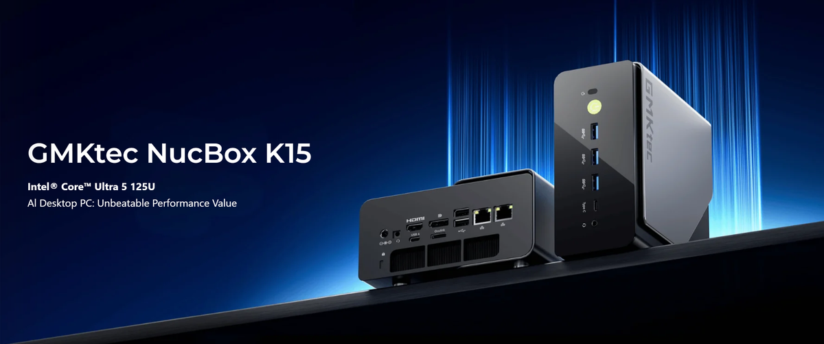 GMKtec K15 Intel® Core™ Ultra 5 125U Mini PC