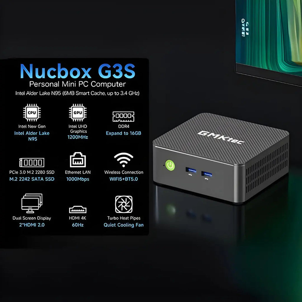 GMKtec NucBox G3S Mini PC Intel® Alder Lake N95