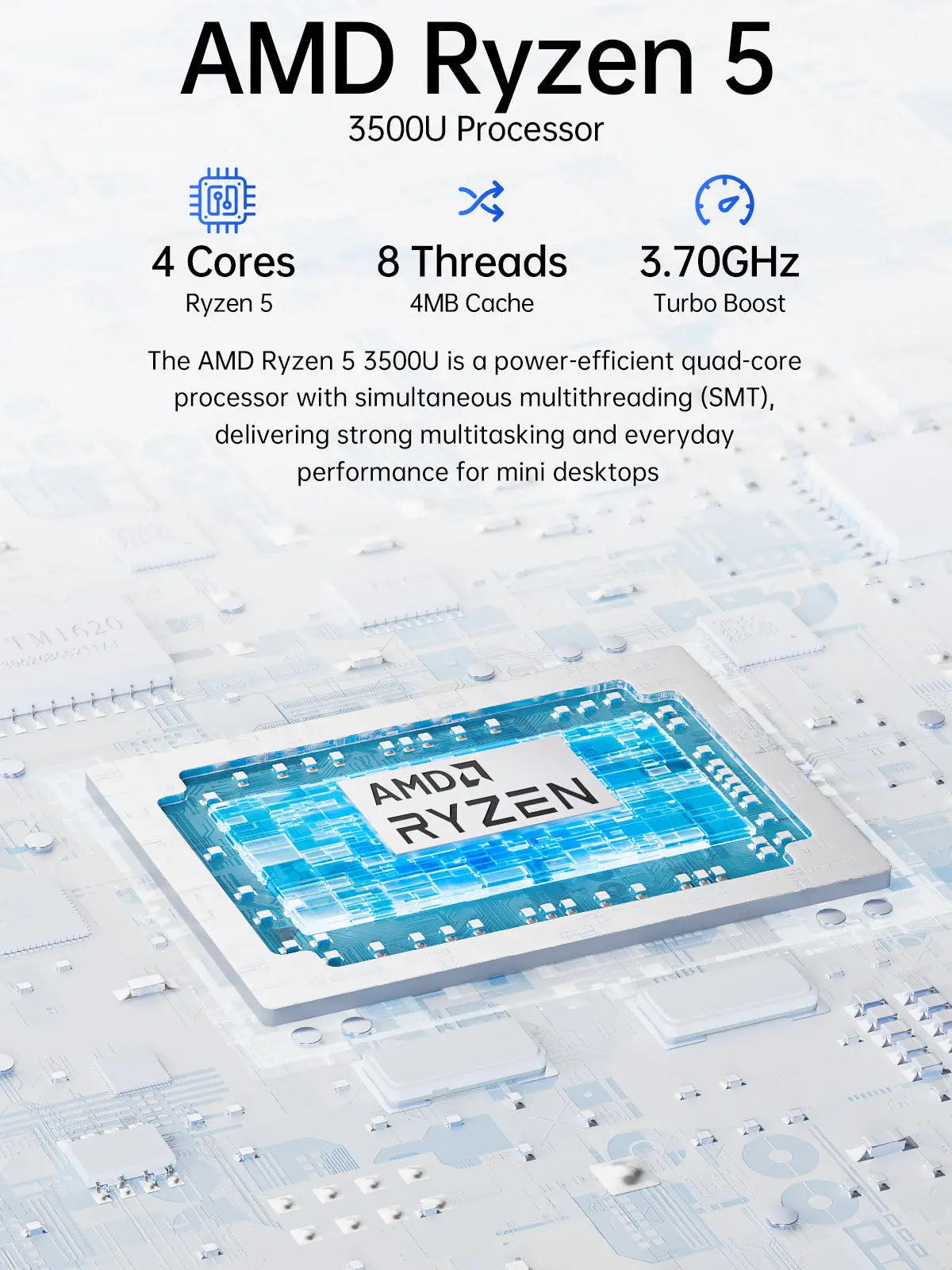 GMKtec G10 AMD Ryzen™ 5 3500U Mini PC - Barebone