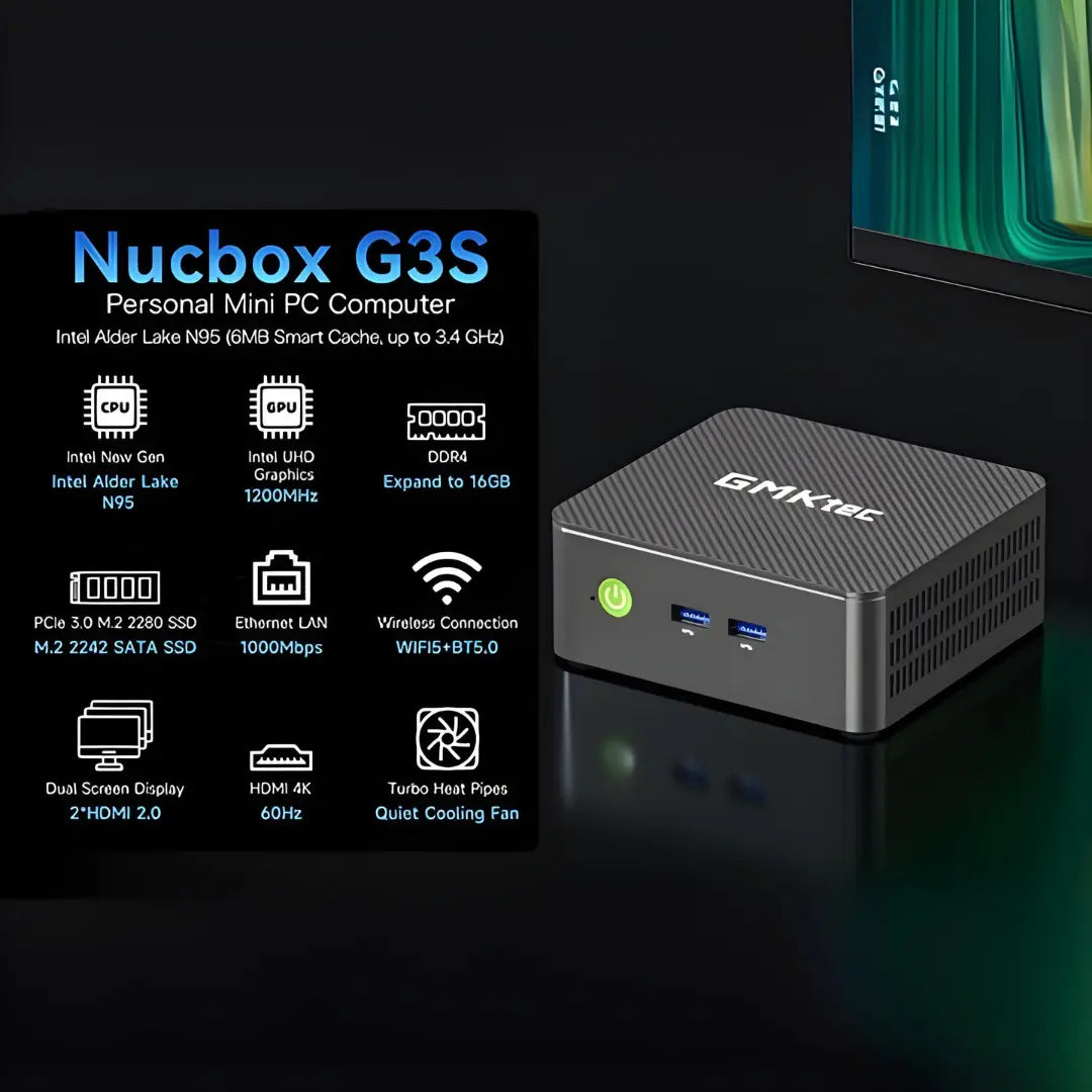 GMKtec NucBox G3S Mini PC Intel® Alder Lake N95 - Barebone