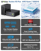 GMKtec K8 Plus AMD Ryzen™ 7 8845HS Gaming Mini PC