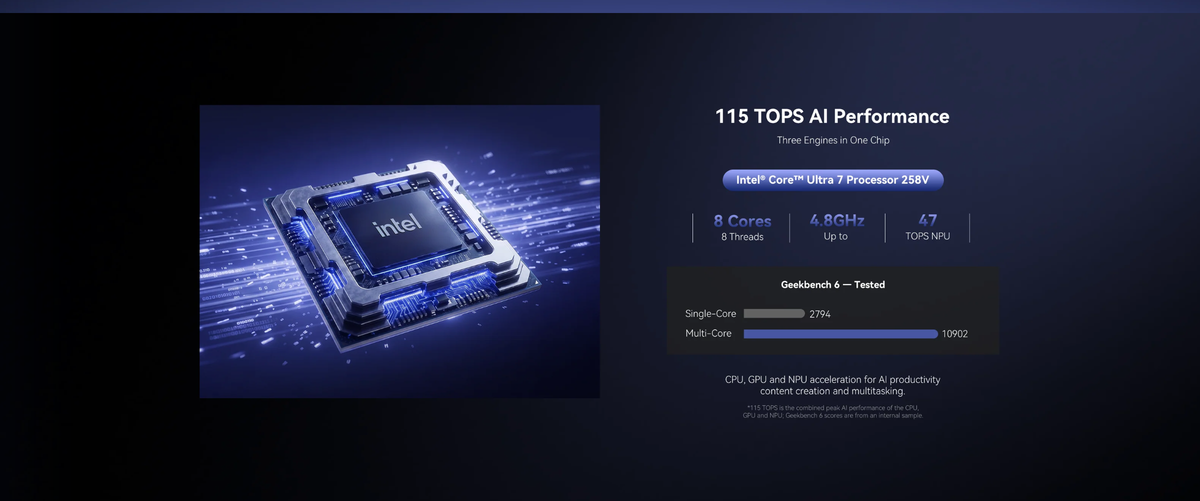 GMKtec K17 Plus Intel® Core™ Ultra 7 258V Mini PC