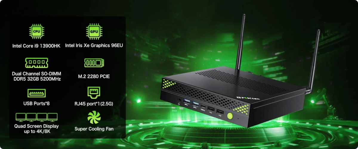 GMKtec NucBox K10 Mini PC Intel® 13th Core™ i9-13900HK