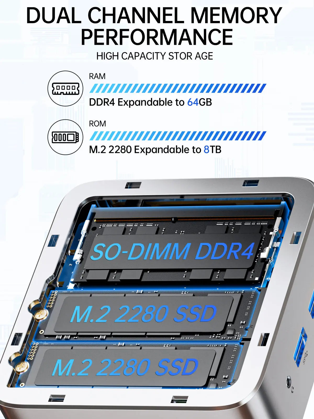 GMKtec G10 AMD Ryzen™ 5 3500U Mini PC - Barebone