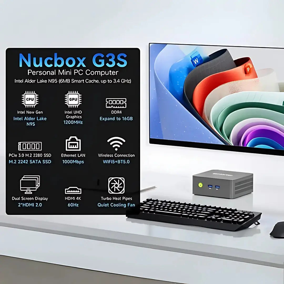 GMKtec NucBox G3S Mini PC Intel® Alder Lake N95 - Barebone