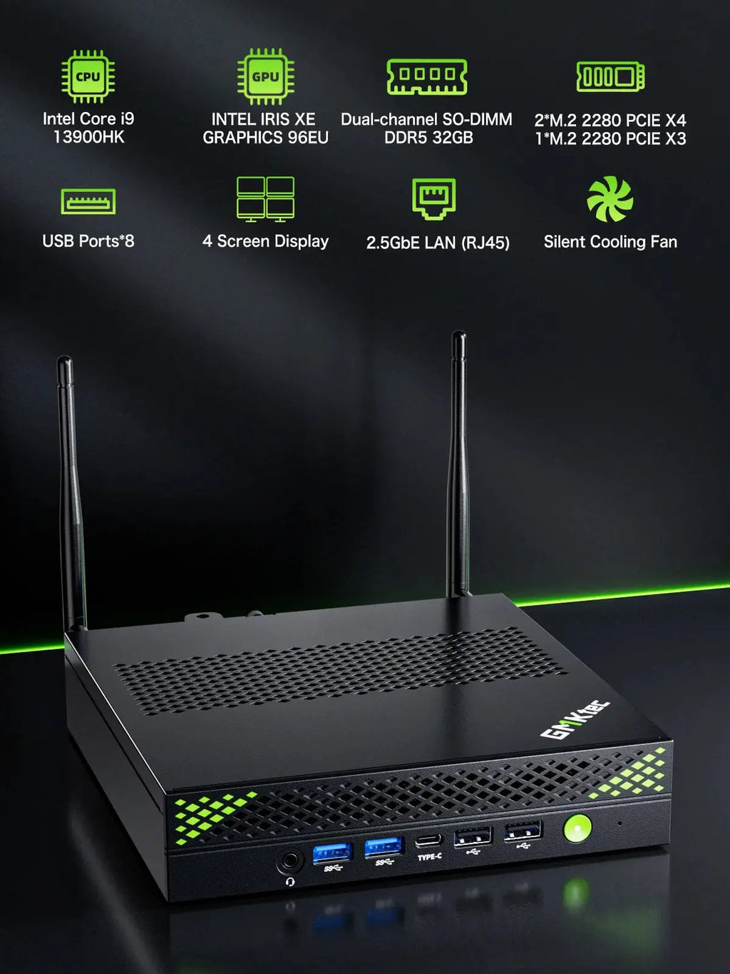 GMKtec NucBox K10 Mini PC Intel® 13th Core™ i9-13900HK