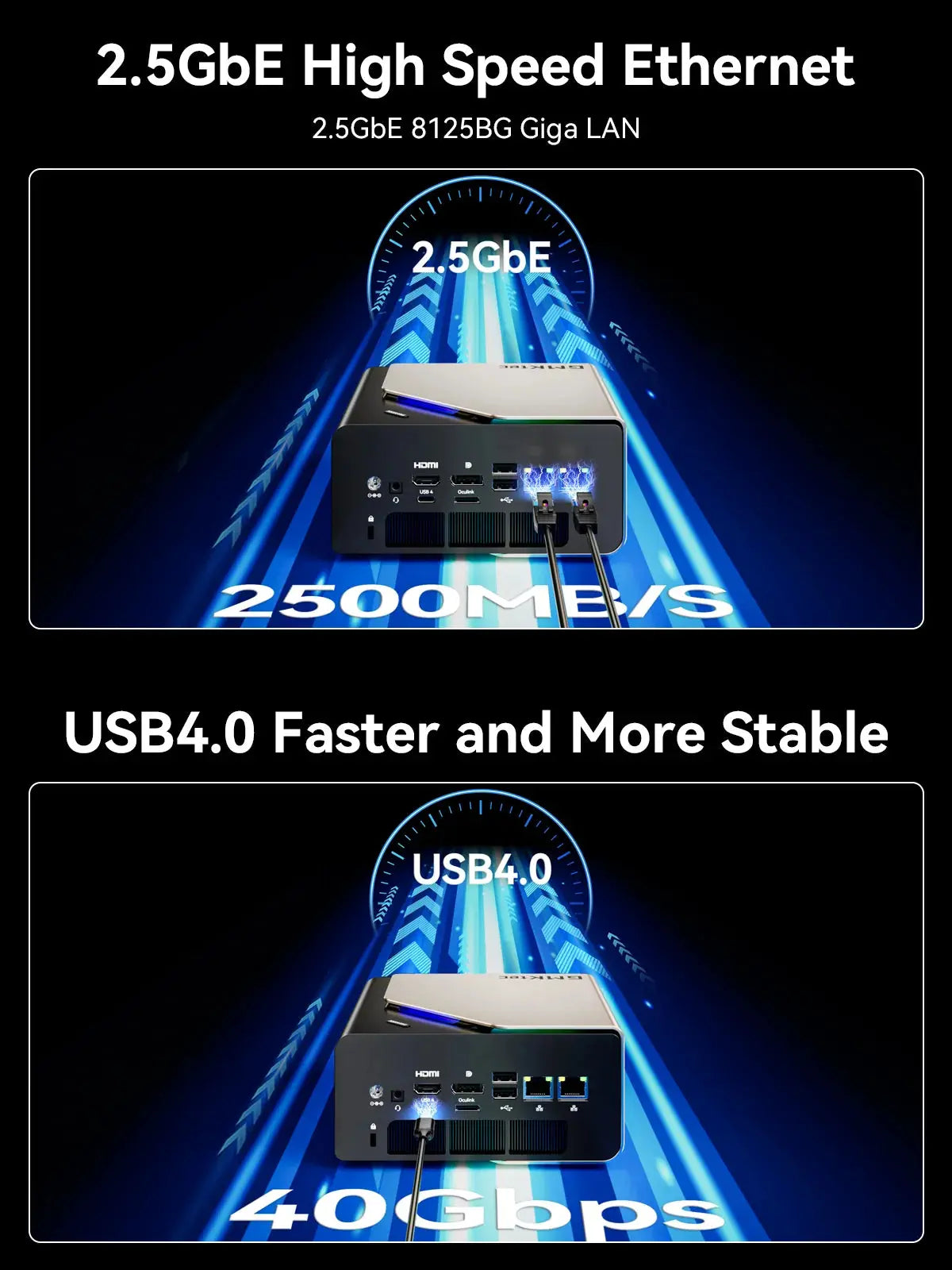GMKtec EVO-T1 Intel® Core™ Ultra 9 285H AI Mini PC - Barebone
