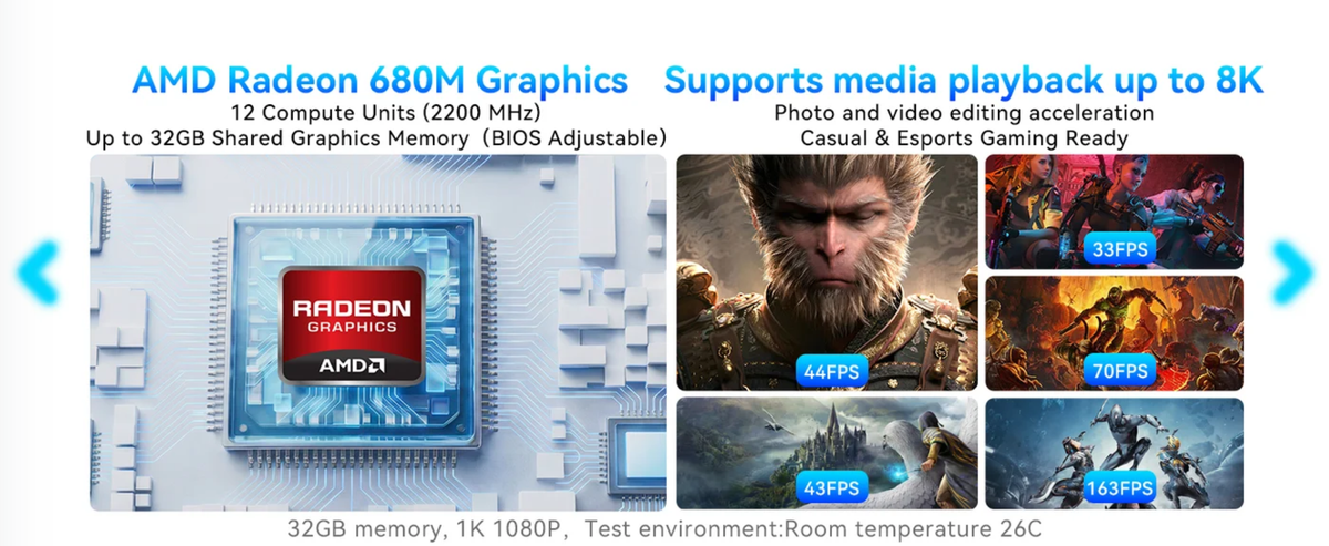 GMKtec K16 AMD Ryzen™ 7 7735HS Mini PC