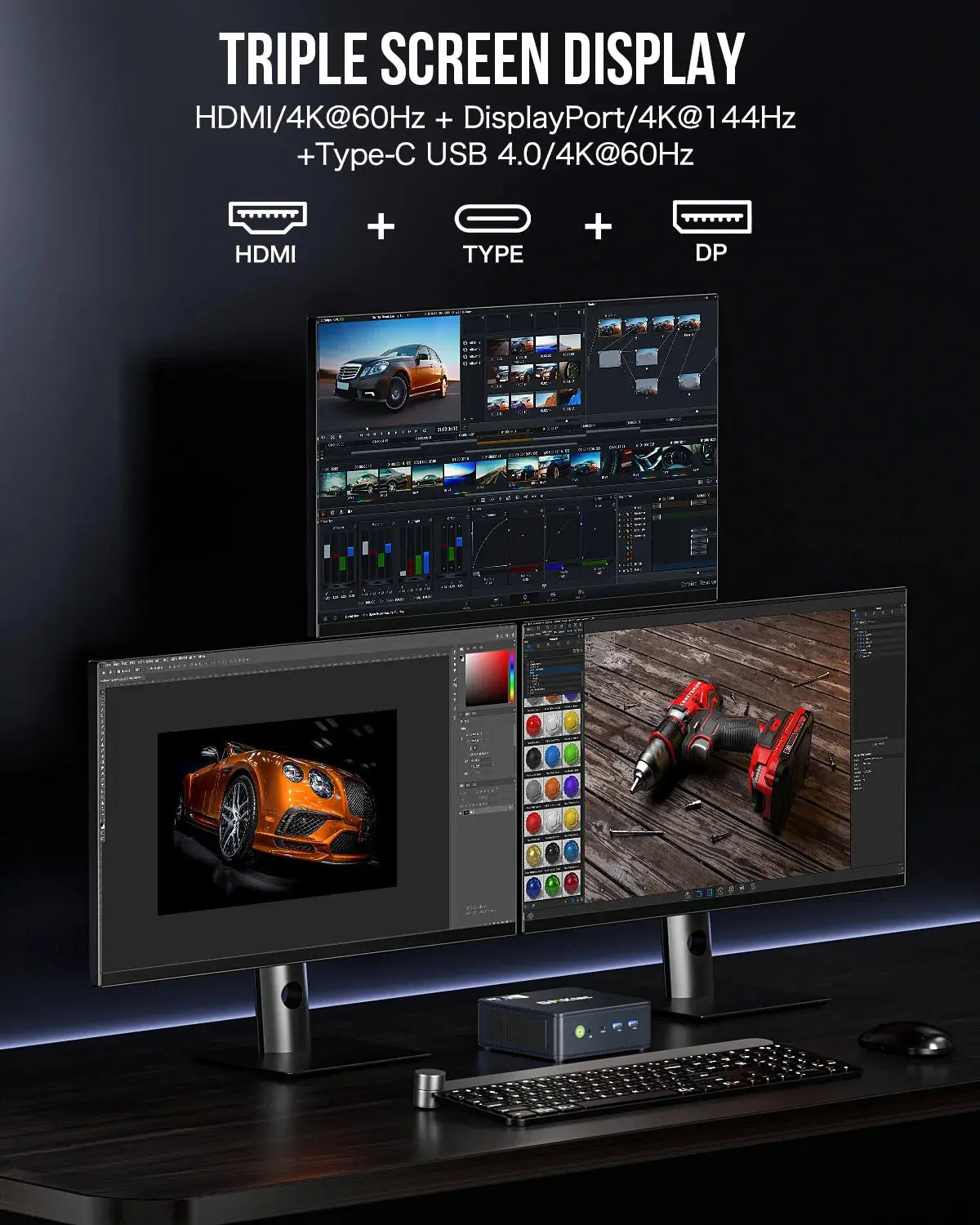 GMKtec K7 PLUS 13th Intel® Core™ i7 13620H Mini PC - Barebone