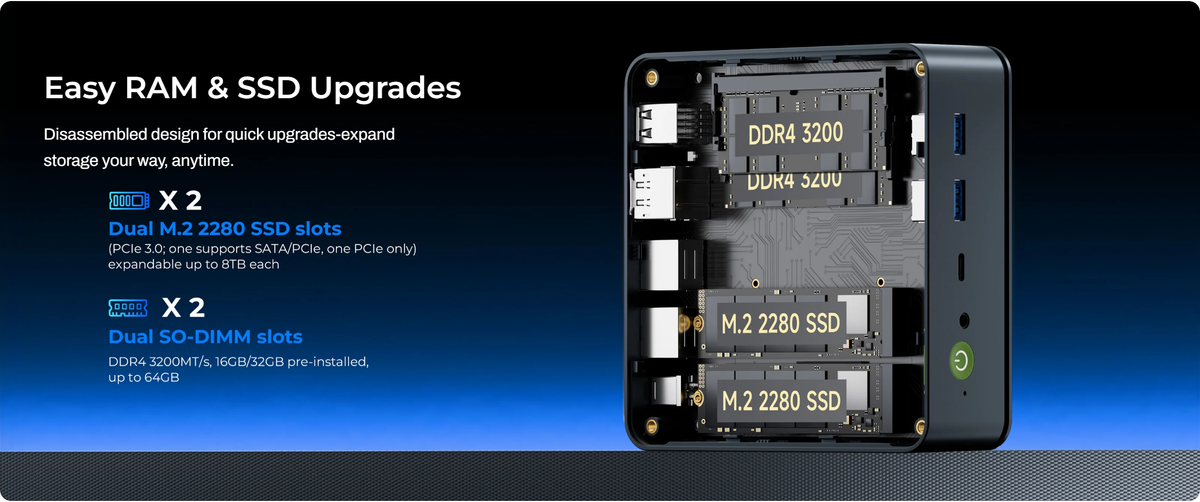 GMKtec M5 Ultra AMD Ryzen™ 7 7730U Mini PC