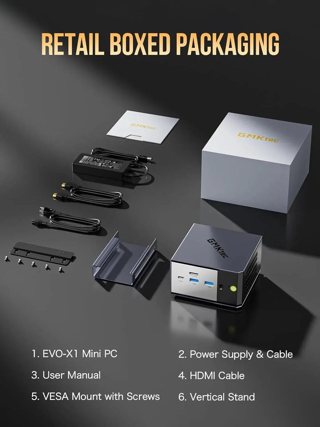 GMKtec EVO-X1 AMD Ryzen™ AI 9 HX 370 AI Mini PC