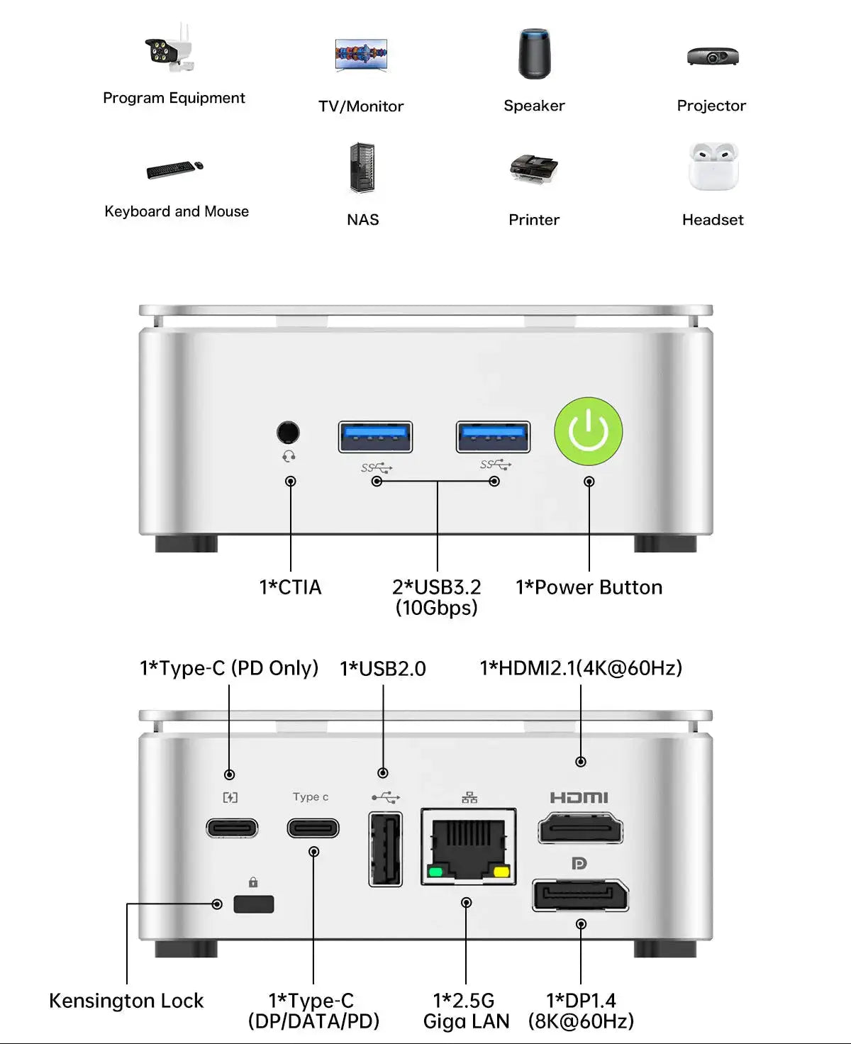 GMKtec G10 AMD Ryzen™ 5 3500U Mini PC