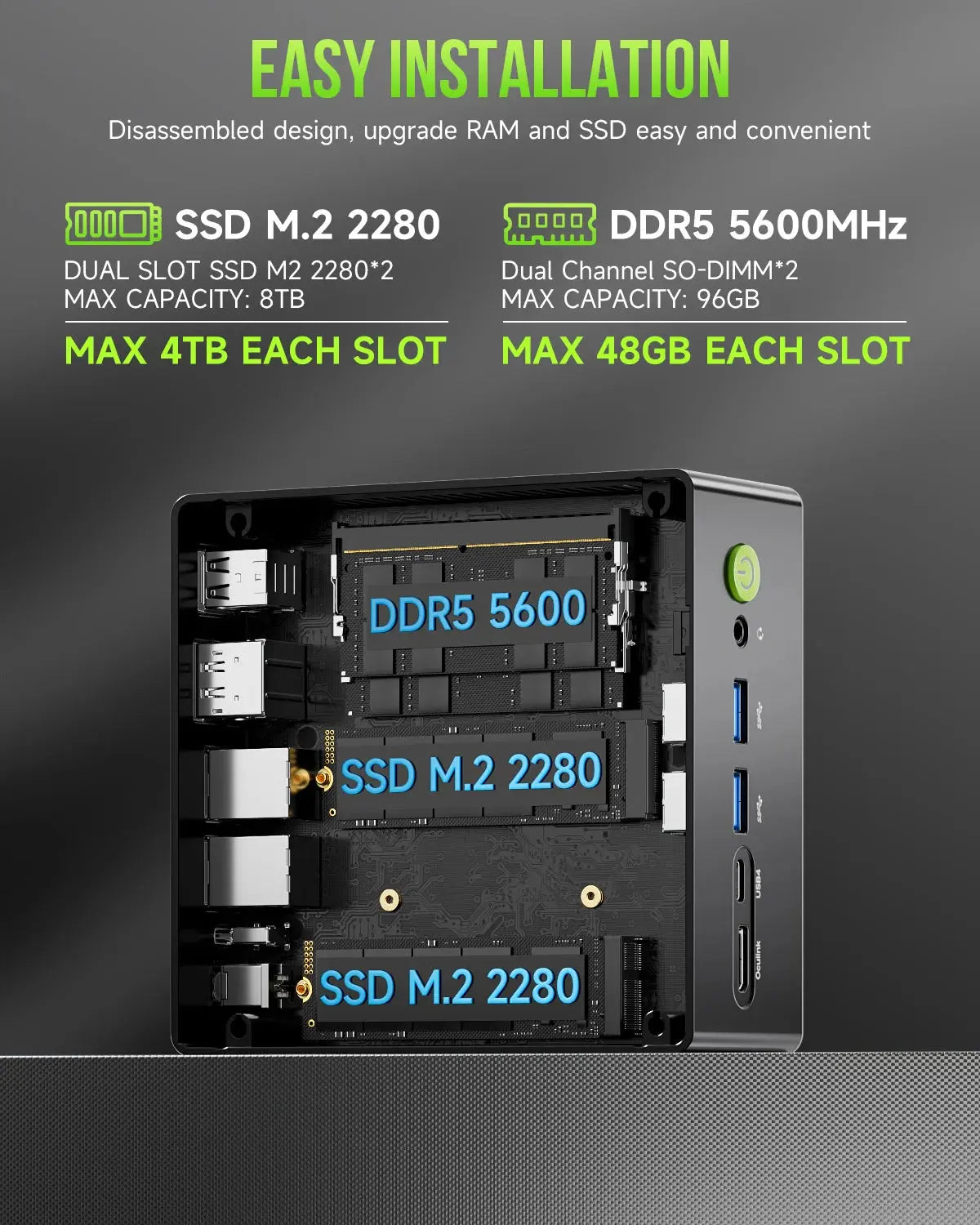 GMKtec K11 AMD Ryzen™ 9 8945HS Mini PC