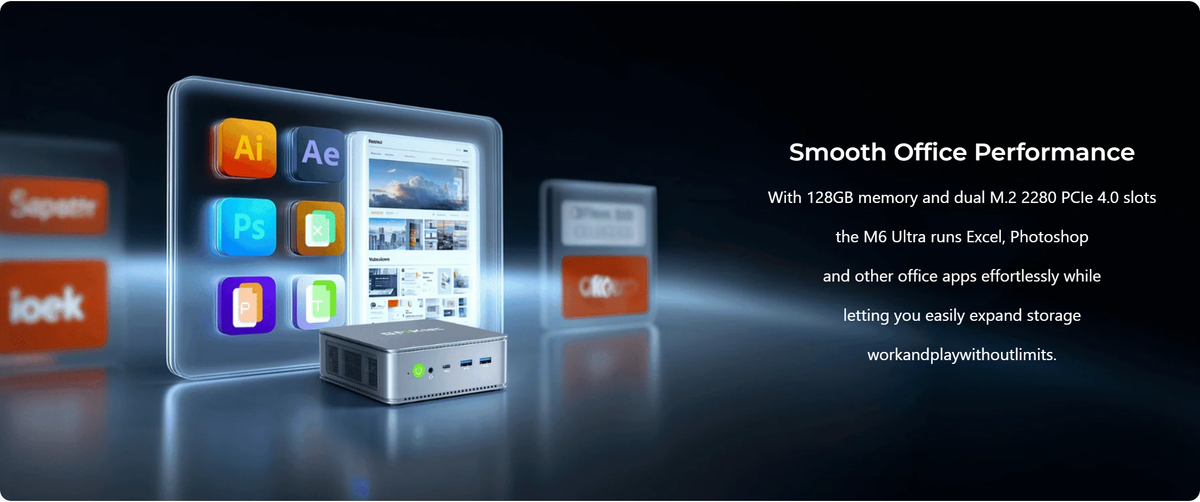 GMKtec M6 Ultra AMD Ryzen™ 5 7640HS Mini PC