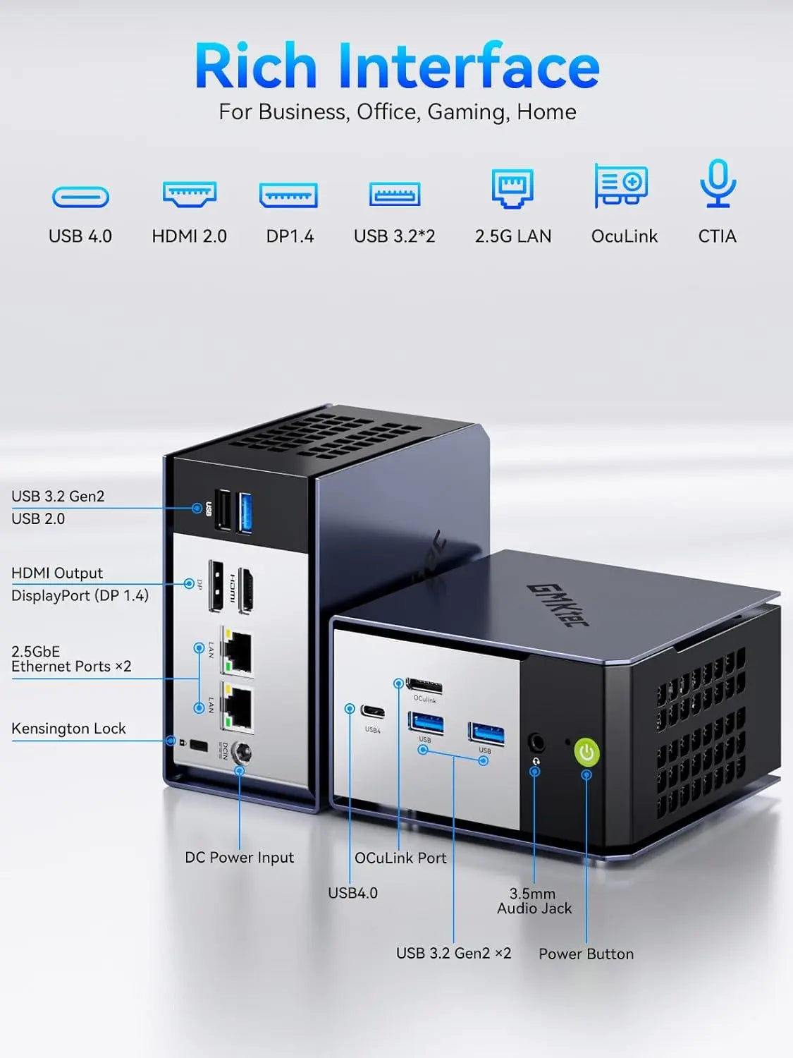 GMKtec K16 AMD Ryzen™ 7 7735HS Mini PC
