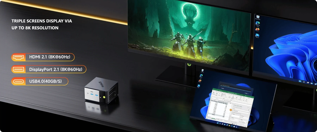 GMKtec EVO-X1 AMD Ryzen™ AI 9 HX 370 AI Mini PC