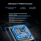 GMKtec K16 AMD Ryzen™ 7 7735HS Mini PC