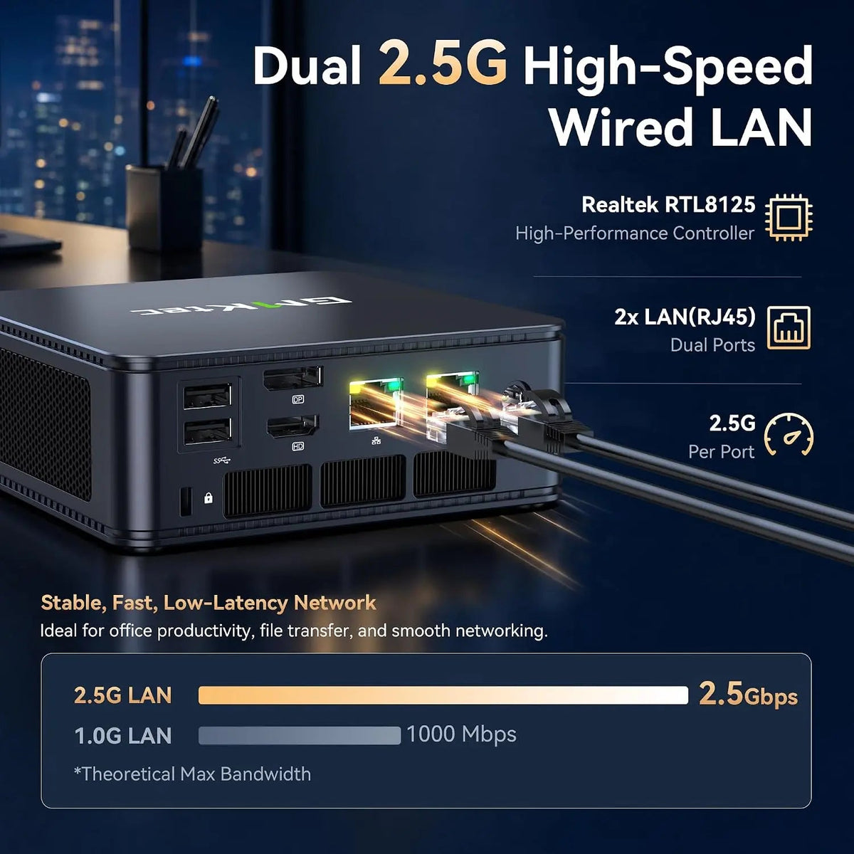 GMKtec M5S AMD Ryzen™ 3 5400U Mini PC - Barebone