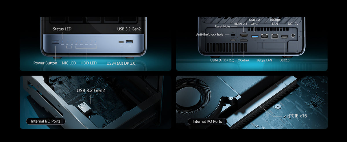 MINISFORUM N5 Pro Ryzen AI 9 HX PRO 370