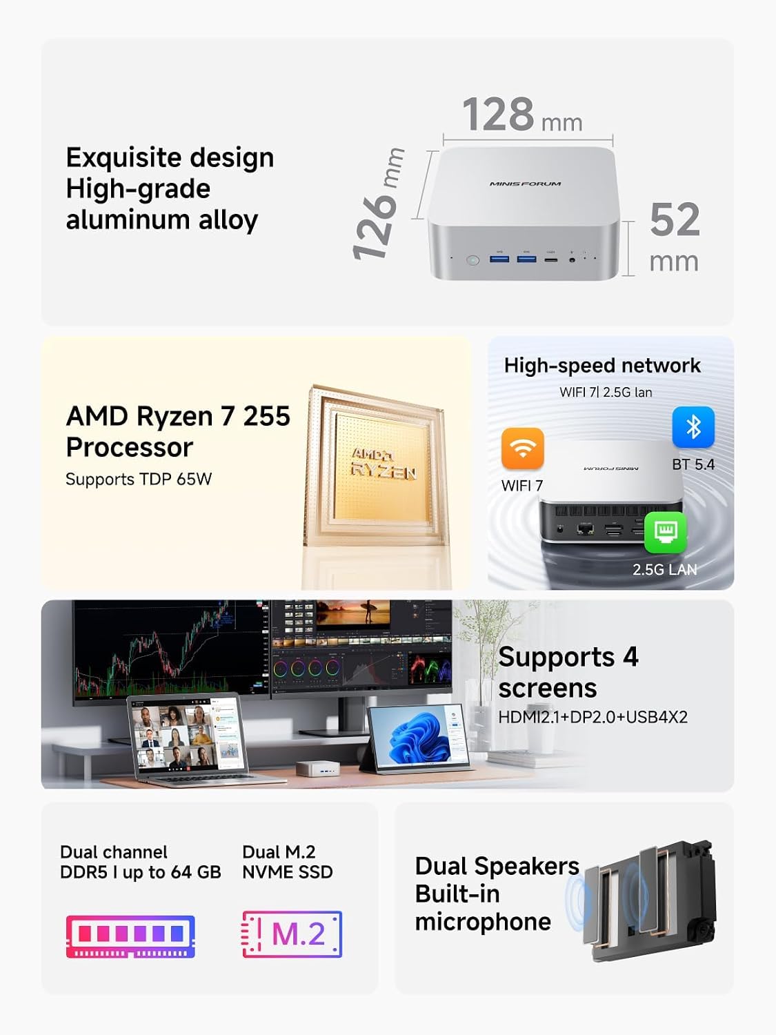 MINISFORUM AI X1 R7-255