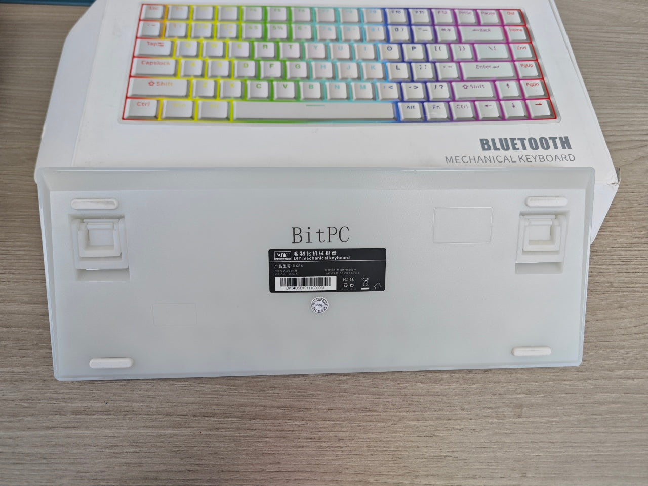 BitPC Mechanical Keyboard Keys Three Mode Customized Hot Swap Wired Wireless Bluetooth 2.4g RGB Keyboard