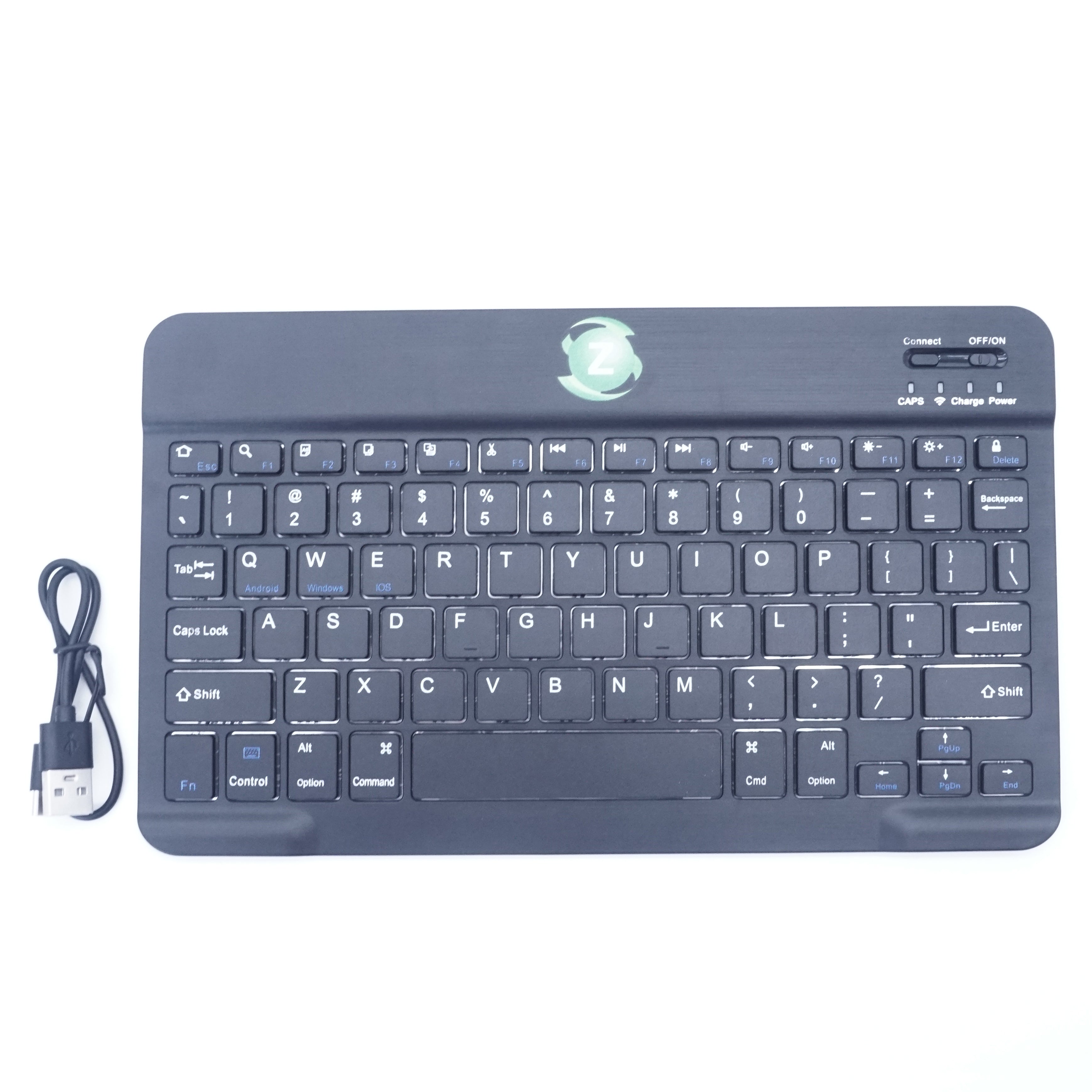 SZ Rechargeable Bluetooth Keyboard Ultra Slim Full-Size Keyboard and Ergonomic Mouse for All Bluetooth Enabled Mac/Tablet/iPad/PC/Laptop